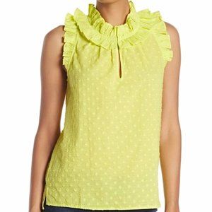 J. Crew Ruffle Shoulder and Neckline Top